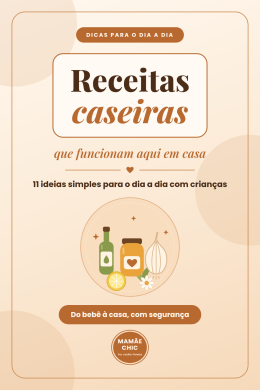 Capa receita caseira